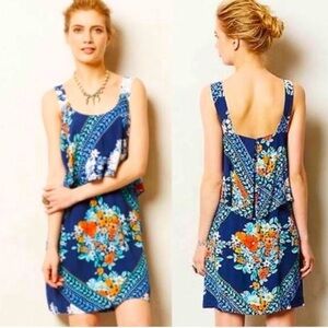 Maeve Tisana Blue Floral Dress size 8